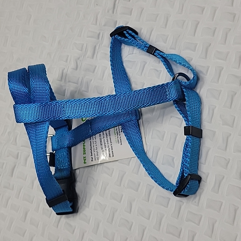 Small blue dog harness - Picture 3 of 4